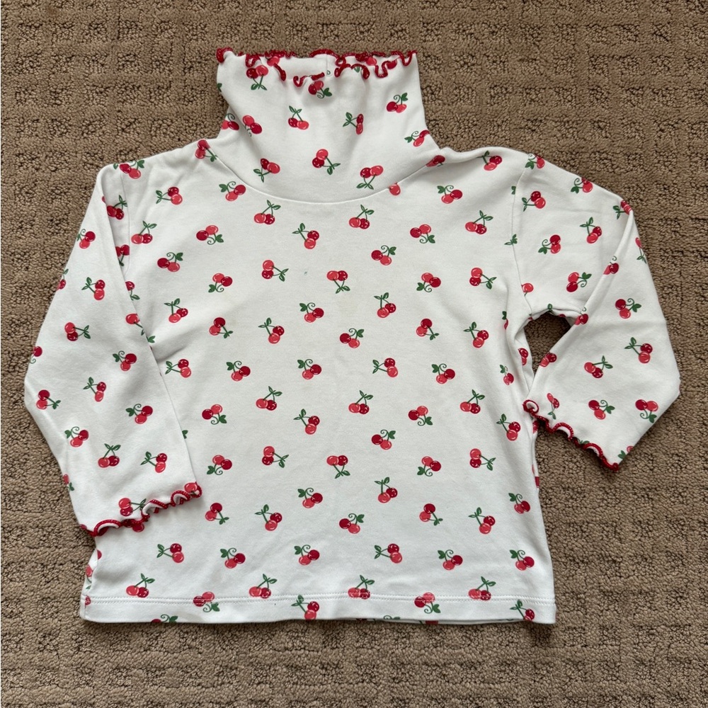 Luigi Kids Cherry Turtleneck Size 3T